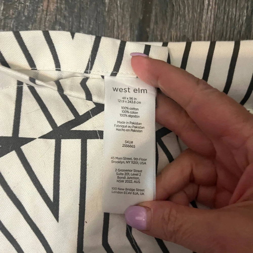 West Elm curtain